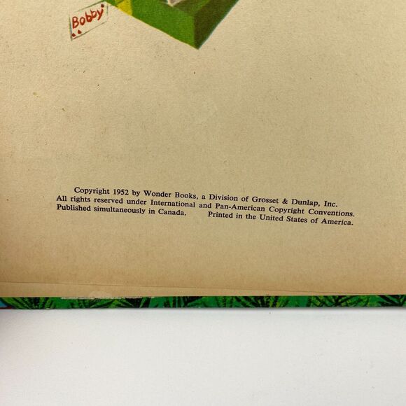 VTG 1952 Waiting For Santa Clause Marcia Martin Wonder Books Christmas Book USA - Picture 6 of 9